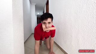 Twink slave crushed by bear daddy’s monster cock