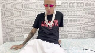 Big dick Brazil boy moaning loudly alone
