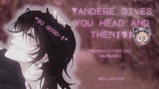 Yandere boy ties you up and forces his cock down your throat raw asmr blowjob