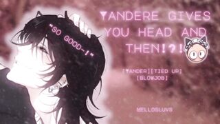 Yandere boy ties you up and forces his cock down your throat raw asmr blowjob