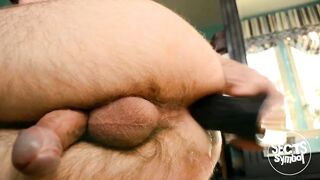 Teen gets destroyed by BBC dildo raw anal orgasms cumshow