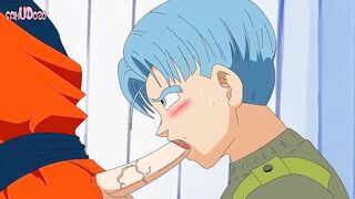 Goku gets destroyed raw by Trunks tight ass