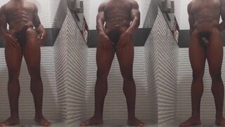Slippery soapy shower bust gets BBC stud off hard