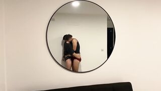 Two boyfriends destroyed in front of the gay mirror