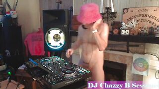 Naked DJ destroyed by full frontal gay cock with glasses