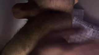 Hairy Georgian duo fucks him raw until cum drips out his stretched asshole