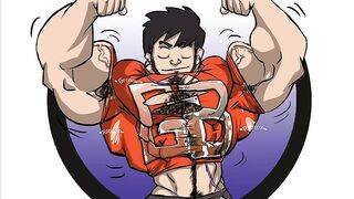 Jacked and GROWING like a giant gay muscle kink