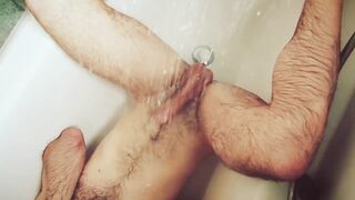 Shower Rain Endurance Edging A gay skinny guy gets wrecked slow and steady