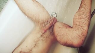 Shower Rain Endurance Edging A gay skinny guy gets wrecked slow and steady