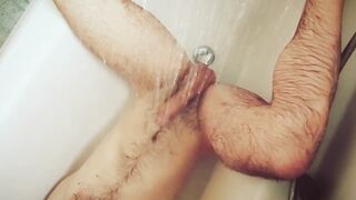 Shower Rain Endurance Edging A gay skinny guy gets wrecked slow and steady