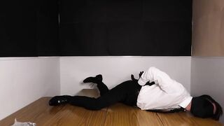Suit Guy Gets Tied Up For Hours Gets Cummed Over 10 Times