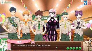 Gay scouts ruined in anime game with naked gamer twinks
