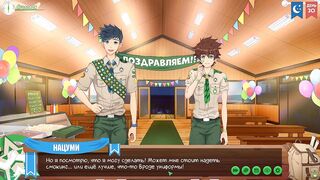 Gay scouts ruined in anime game with naked gamer twinks