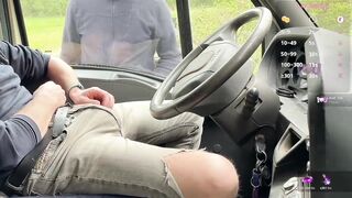Quiet truck stop turns into a gay truck cruising encounter
