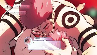 Gay anime hentai compilation JJK MHA big dick sloppy blowjobs