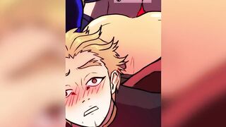 Gay anime hentai compilation JJK MHA big dick sloppy blowjobs