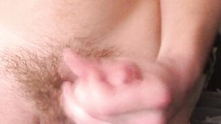 Gay clothed jeans wanking cumming close stroke the cock