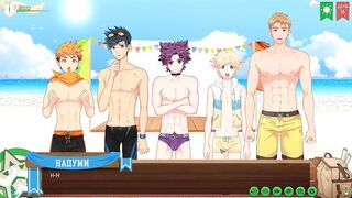 Badges ruined twinks on the beach outside anime style fit game