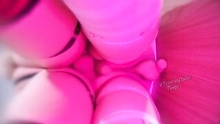 Femboy bent over stretched raw breeding slapping tight hole