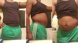 Gay guy spews thick juicy burp after belly bloat gets nasty