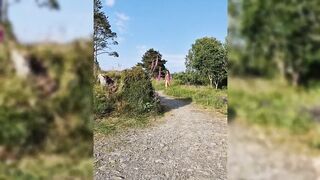 Jeb and Gwyn wrecked in hot public camper van cum messy