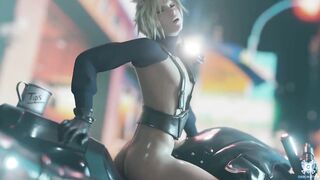 Cloud Street Rider 7 min loop final fantasy anal twink rides public gay cartoon