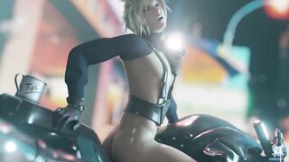 Cloud Street Rider 7 min loop final fantasy anal twink rides public gay cartoon