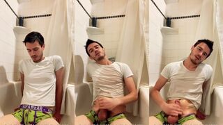 Piss and Cum Solo Jerk Off Session