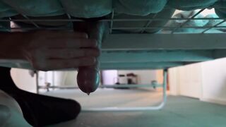 Milking loads of precum and cum on a cut cock