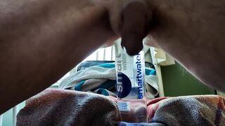 Straight Male Ass Stretching And Bottle knotting tight huge anal gape