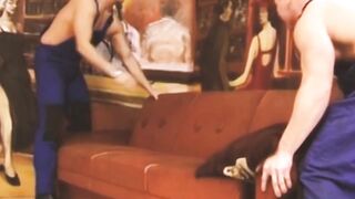 Skinny gym twinks destroy each other's tight asses raw and messy