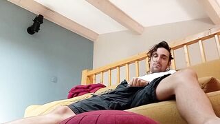 Dany's big cock gets destroyed in the attic solo session