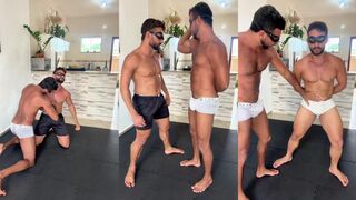 Tall Alpha Destroys Short Twink with Brutal Gut Punches and Height Dominance