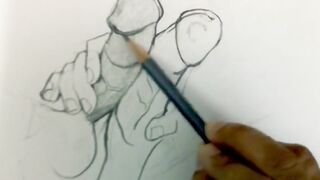 Cock2cock frottage art two dicks drawn big cocks rubbing raw