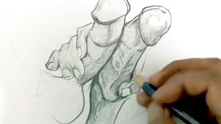 Cock2cock frottage art two dicks drawn big cocks rubbing raw