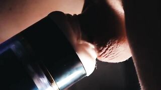 Twink Gets Destroyed by Big Uncut Dick in Hands-free Stroker Cumshot