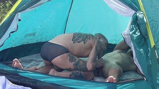 Hot muscular guys fuck raw on public beach cumming all over vacationers
