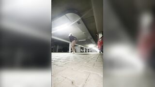 Intens caught exposing sissy sissy public training cumshot