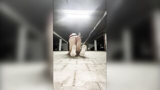 Intens caught exposing sissy sissy public training cumshot