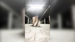 Intens caught exposing sissy sissy public training cumshot