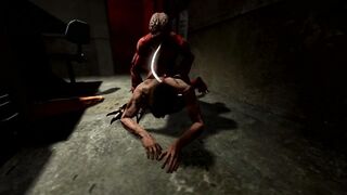 Leon Kennedy deepthroat monster cock fucked raw cum inside
