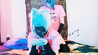 Femboy catboy takes every inch of big dick and loves it raw