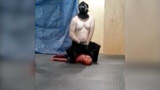 O'neill frogman brutal humps spiderman dummy until thick loads explode