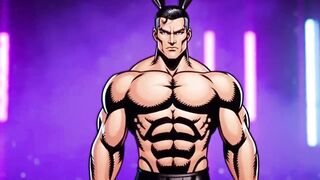 Goku takes a big dick in his ass while muscles bulge cartoon hentai gay