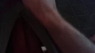 Masturbating in tighty whities until his big dick gushes cum