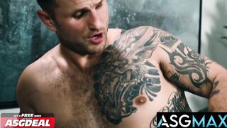 Gay muscle caught jerking off on camera leads to rough ass pounding