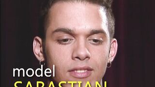 Muscle Model Sebastian Gets Stripped Down Hard