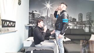 Scally gay boys get smoked and fucked raw destroying tight holes