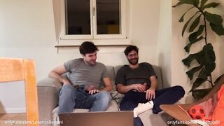 Straight buddy fingers my cock for the first time edging handjob gay best friends reality