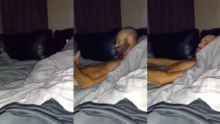 Big thick cock ruined by hot stud while BBW watches him stroke
